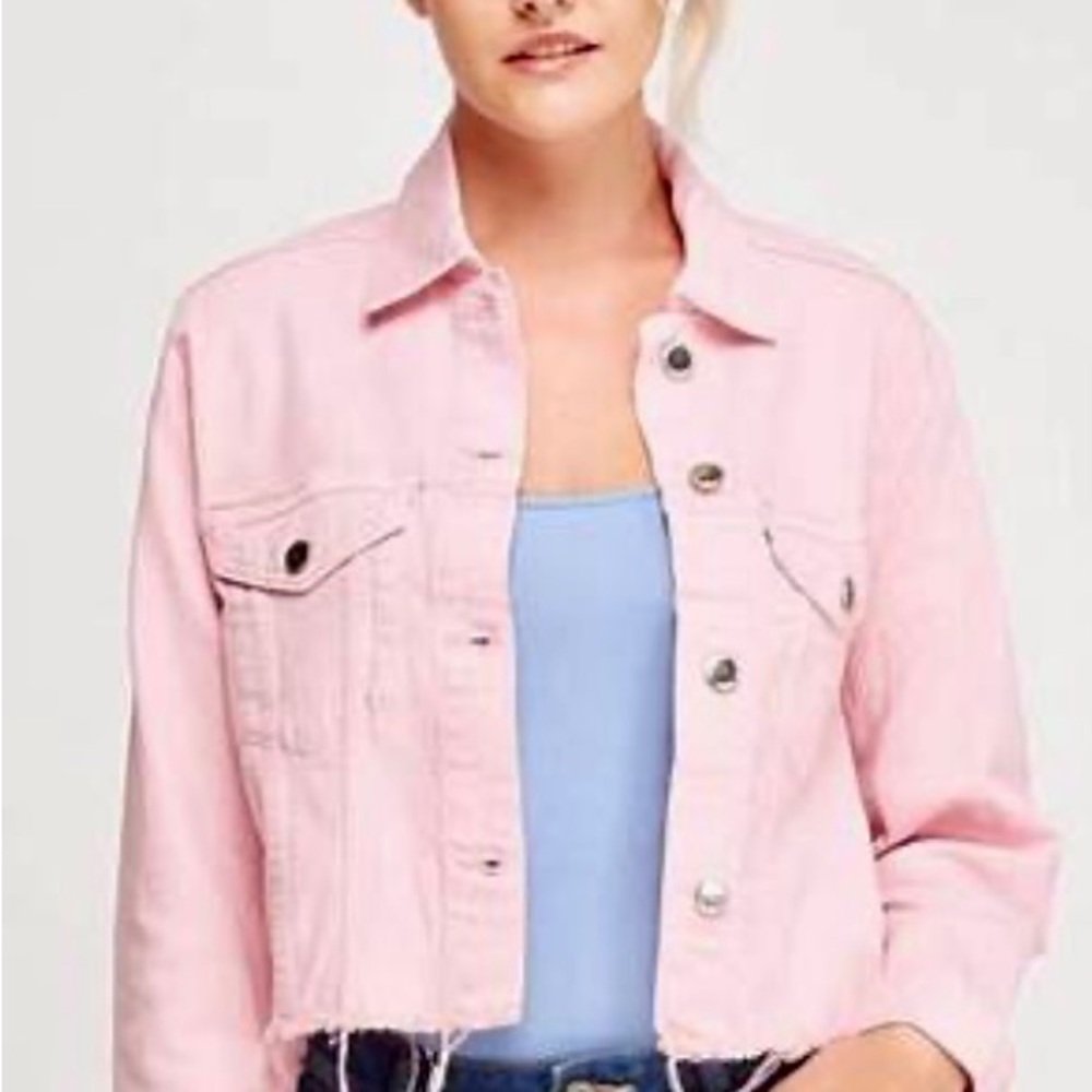 L’Agence Barbie Pink Denim jacket